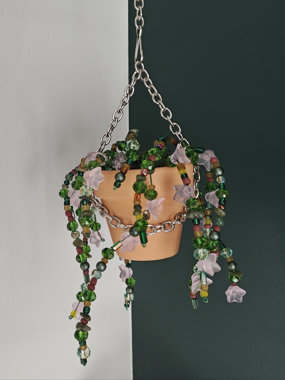 Mini Handmade Beaded Plant